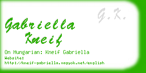 gabriella kneif business card